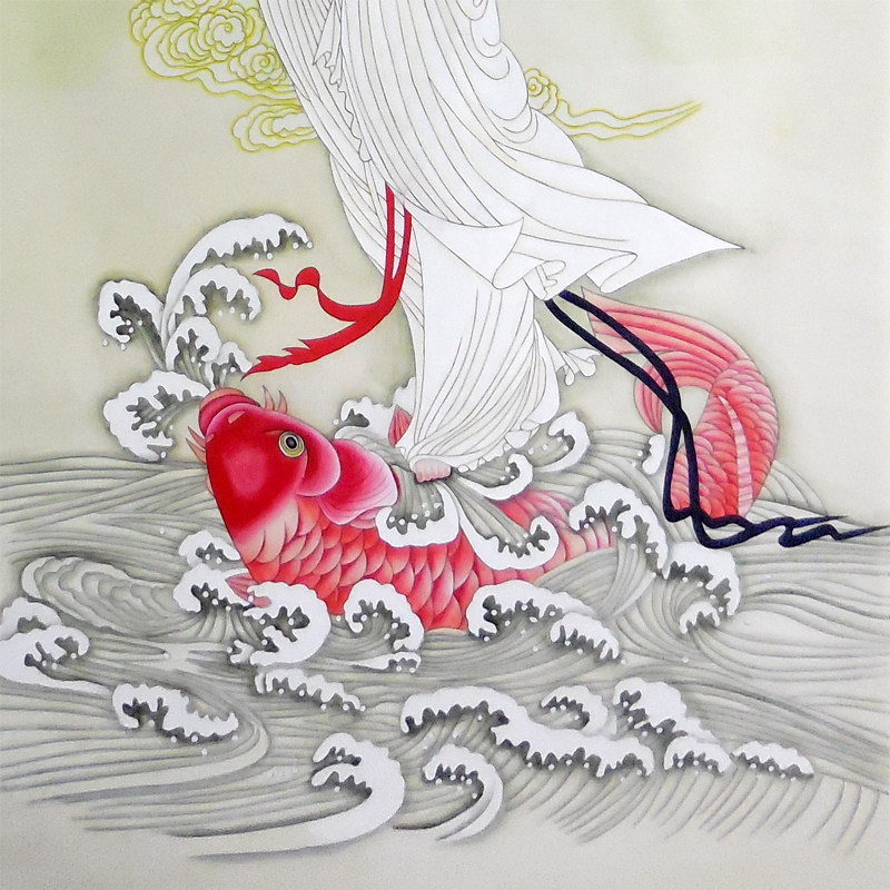 欧阳国德 《乘鱼观音》