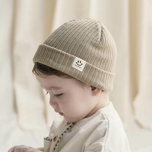 婴儿帽子春秋薄款婴幼儿童冬季0一3岁新生男宝宝针织帽女童毛线帽