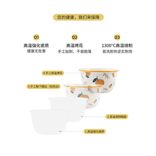 速发HOO4碗碟个人专用大吉大利餐具食堂陶瓷饭碗汤碗好看的盘家用