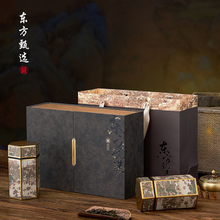 新品高档复古茶叶包装盒通用半斤红茶普洱茶白茶散茶茶叶罐空礼盒