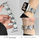 KASO适用iwatch9表带苹果手表s9表带applewatch金属表链S8链式钢带s7小香风链条6代se高级感41mm女款创意手链