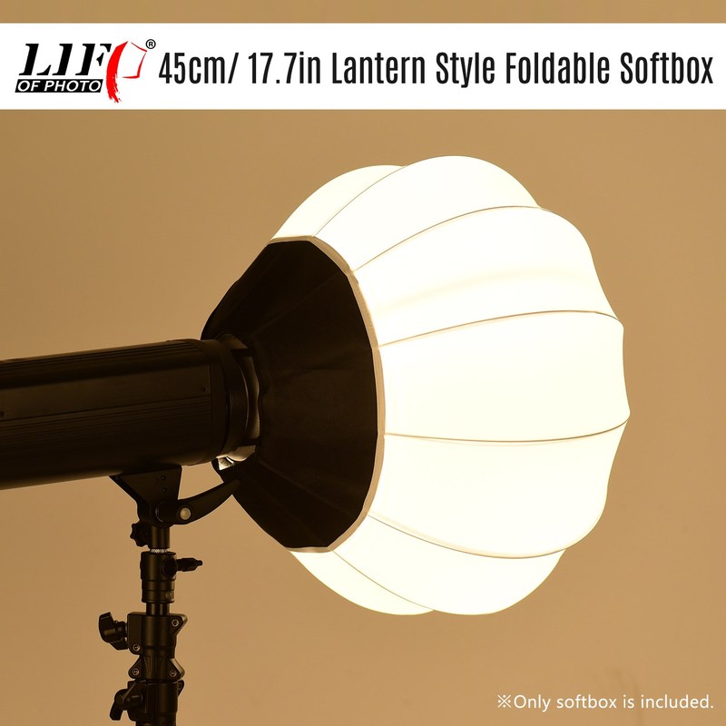 LIFE OF PHOTO Lantern Style Foldable Softbox Lighting Modif