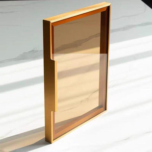 门厚框自装定制酒柜门书柜门柜门定做轻奢钢化玻璃衣柜极简铝合金