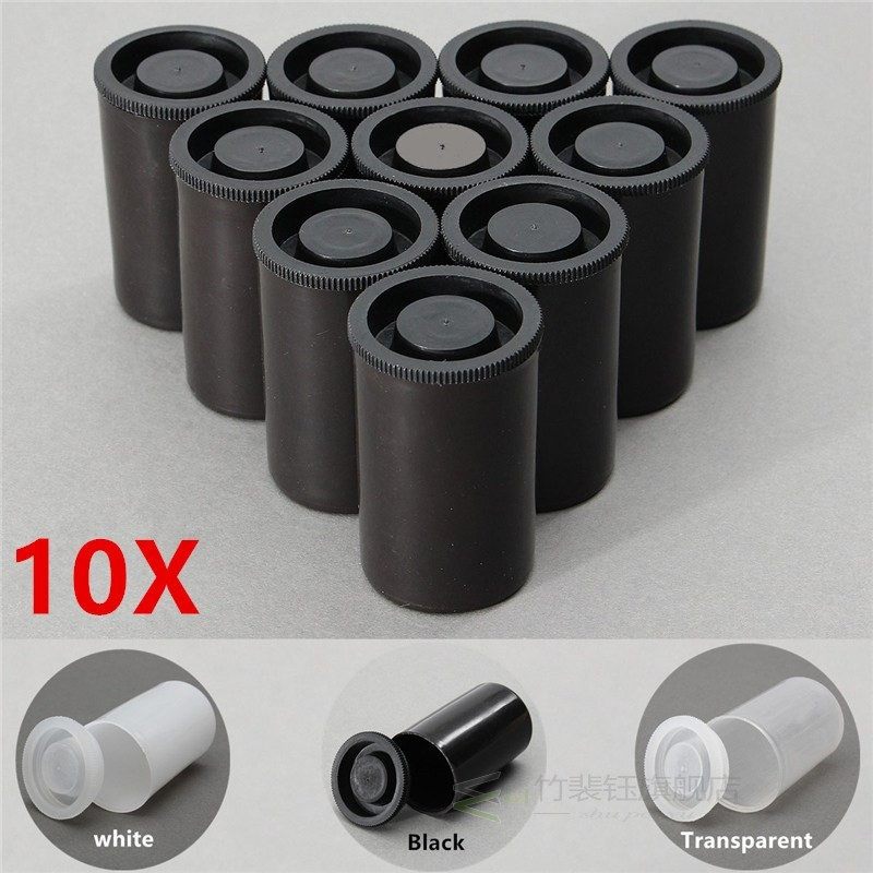 KiWarm 10Pcs Overvalue Empty Bottle 35mm Film Cans Canister