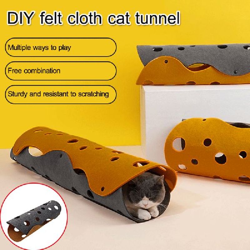 Pet Cat Tunnel Holes Rainbow Cat Channel Cat Tent Cat