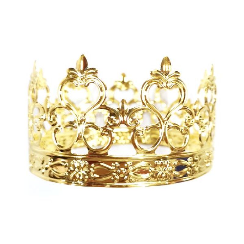 Cake Topper Crown Gold Tiara Princess Pearl Prince Mom