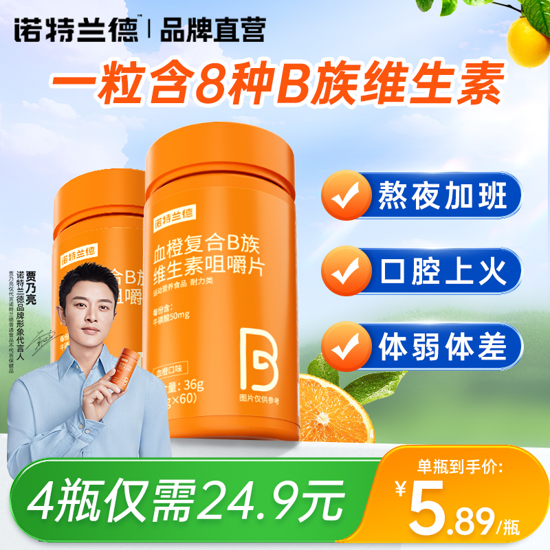 诺特兰德B族维生素C多种复合维生素bvc全族b1b2b12官方正品旗舰店