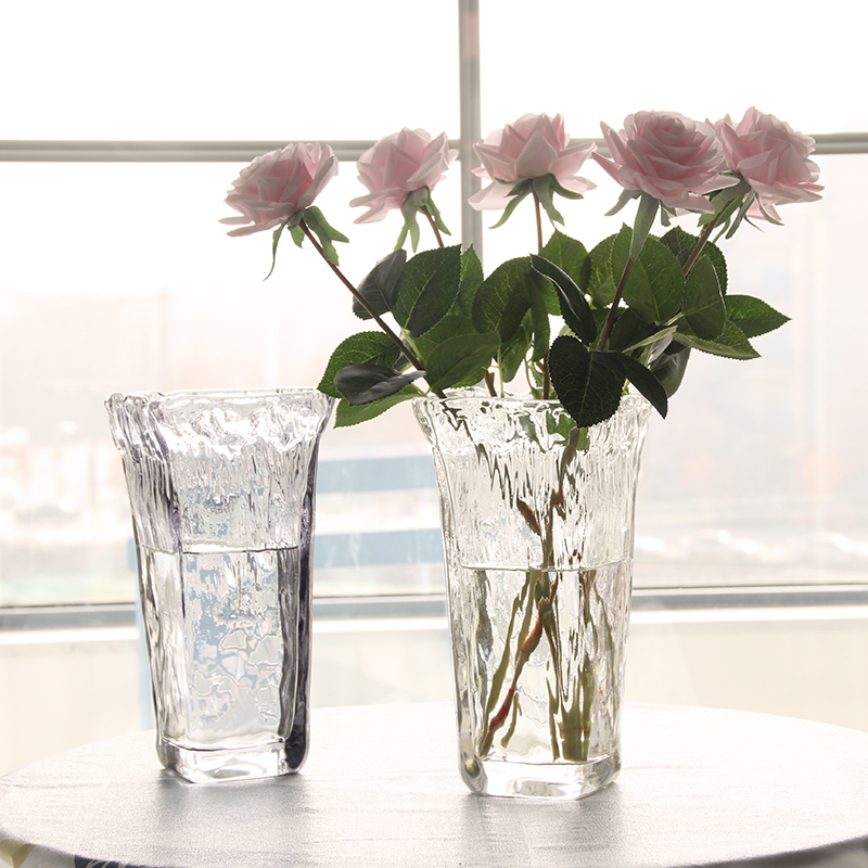 北欧花瓶玻璃透明 插花摆件ins风