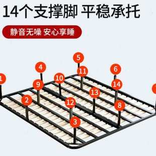 排骨架床架支撑杆床骨架子床板支撑架实木条铁架龙骨架床垫架底座