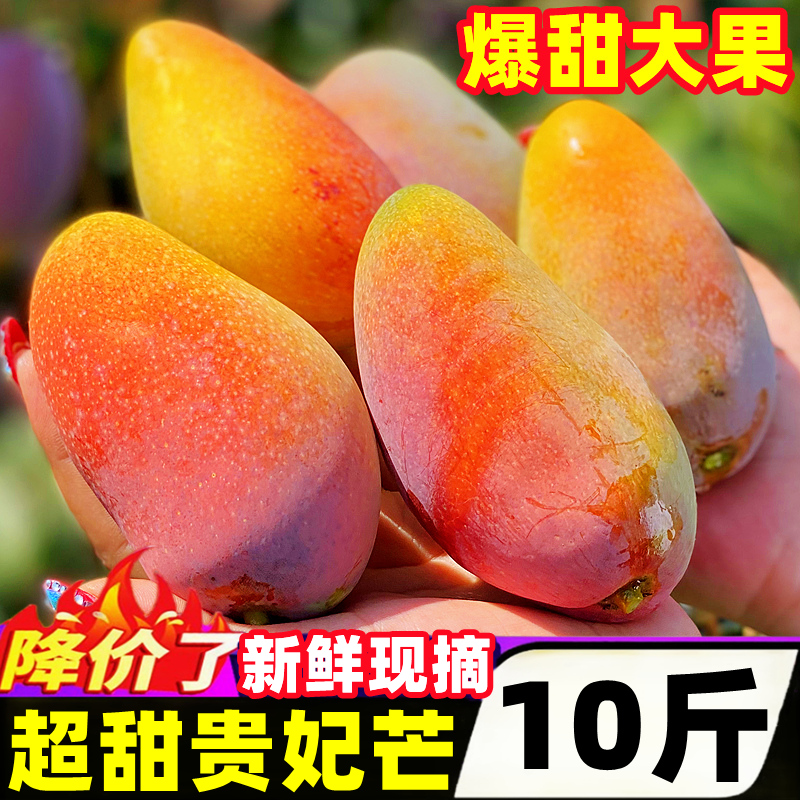 海南贵妃芒果10斤整箱新鲜水果礼盒