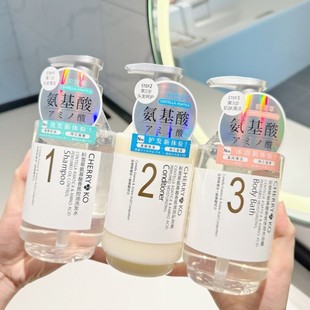 积雪草氨基酸洗发水去屑控油蓬松持久留香洗护沐浴三件套柔顺清爽