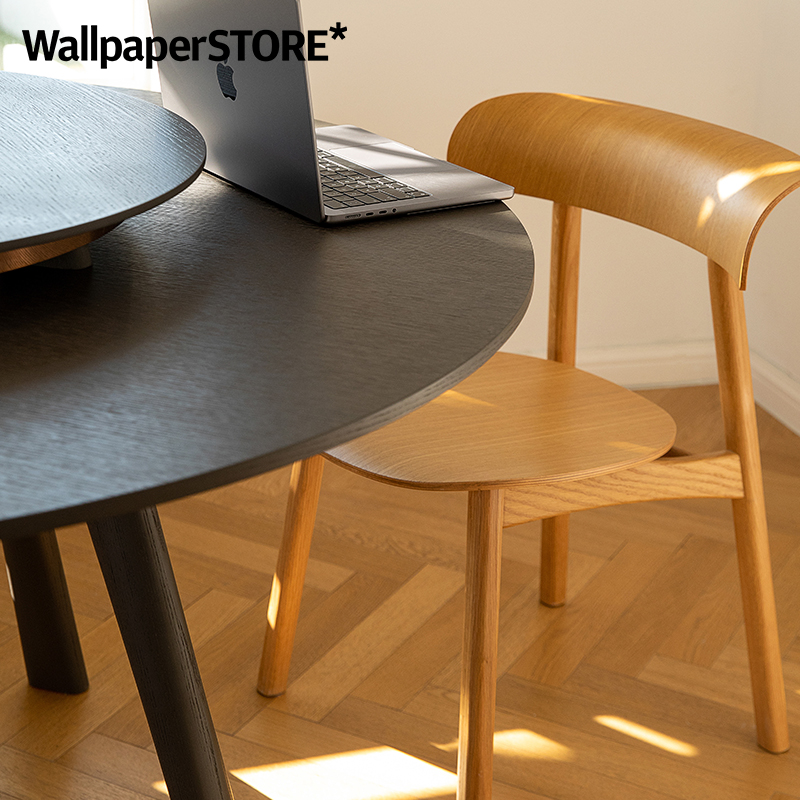 wallpaperstore | 间则 Yǎng Chair系列 现代简约原木椅靠背餐椅