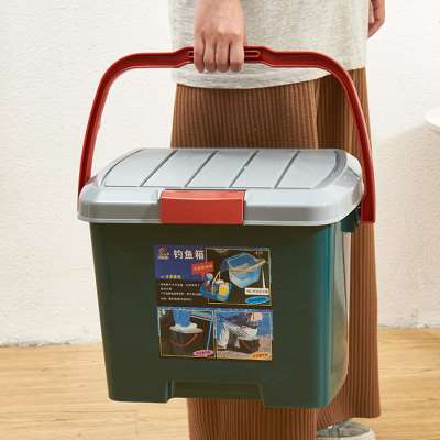 翔翔家品手提箱可坐剧组现场箱户外郊游带盖后备箱钓鱼水桶收纳箱