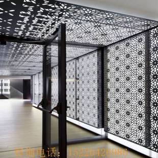 冲孔铝单板雕花镂空氟碳幕墙门头铝天花造型包柱雨棚外墙装饰定制
