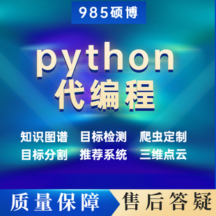 python代编程深度学习接单辅导代码编写调试爬虫接单代做编程网络