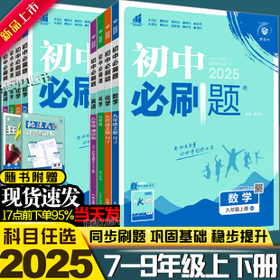 2024版初中必刷题七八九年级上册下册语文数学英语物理地理生物历史道德与法治政治人教版RJ789年级课本同步训练习册狂K重点测试卷