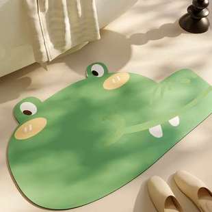 硅藻泥浴室防滑垫卫浴洗手间门口吸水地垫免洗可擦卫生间厕所脚垫