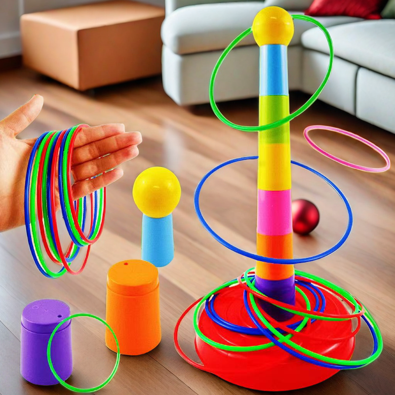 休闲传统投掷套圈圈玩具幼儿园亲子游戏道具室内益智套环活动礼品