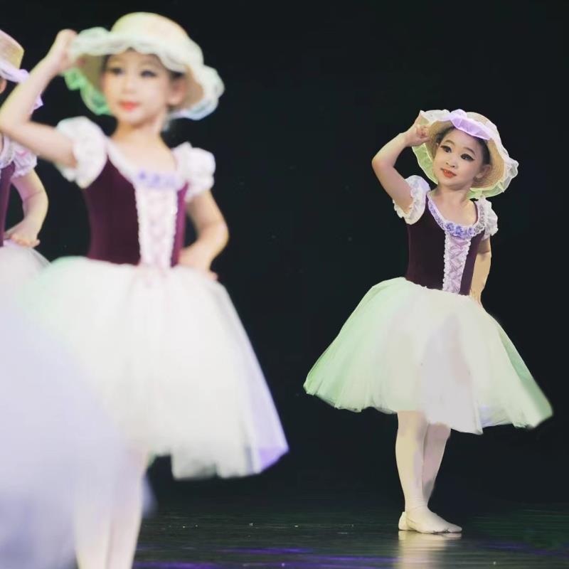童话梦想家演出服帽子公主的梦舞蹈服装珍妮公主儿童可爱蓬蓬纱裙
