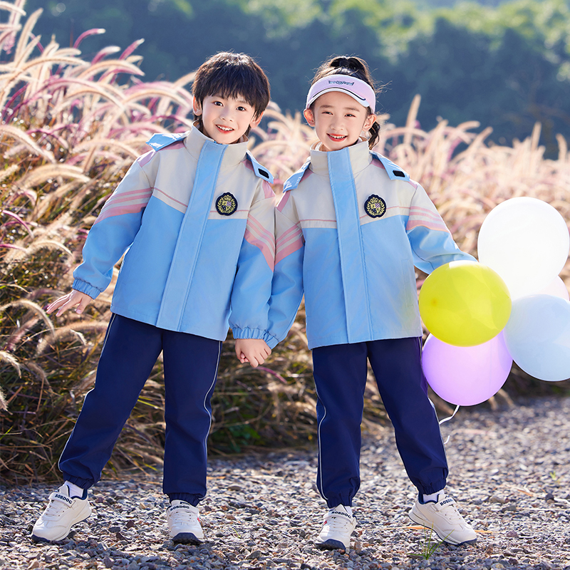 小学生校服儿童班服定制套装一年级秋冬季幼儿园园服春秋款三件套