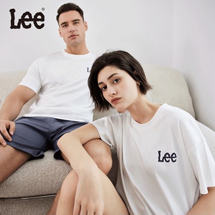 Lee睡衣男夏季家居服套装冰丝高档简约莫代尔上衣大牌情侣可外穿