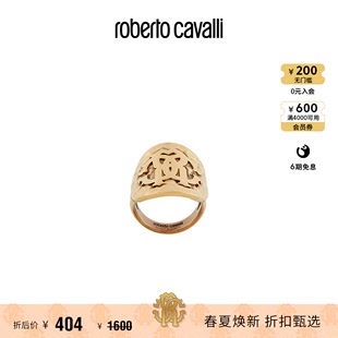 RC女士戒指 徽标金属戒指Roberto Cavalli