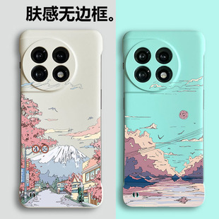 适用一加ACE2Pro手机壳风景油画网红创意ACE半包超薄OnePlus10R无边框硬壳保护套ACE2V/9R/8T个性情侣高颜值