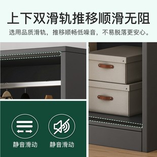 简易衣柜家用卧室出租房屋用经济型组装柜子实木质推拉门儿童衣橱