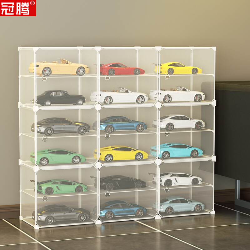 展示盒透明单个小汽车玩具模型积木城堡收纳架家用收藏品防尘罩子