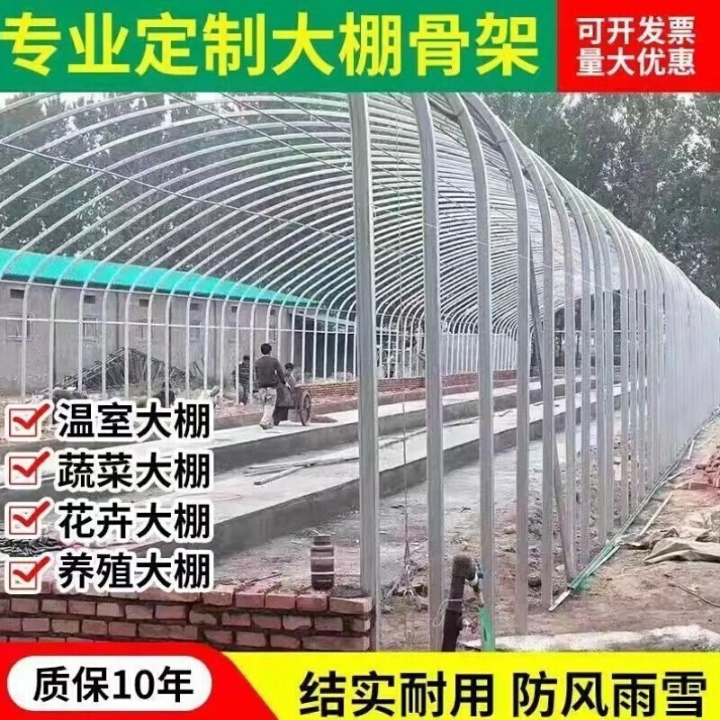 定制养殖大棚骨架钢管养鸡鸭猪鹅大棚鸡舍设备养殖场鸡棚搭建家用