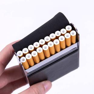 中支烟盒20支装 创意时尚翻盖盒子 防压个性男女式便携金属香菸盒