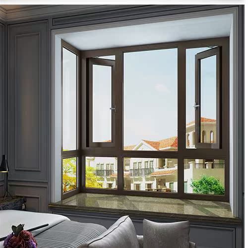 上海断桥铝合金门窗平开窗隔音系统窗户推拉玻璃阳光房封阳台定制