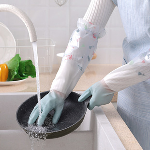 洗碗手套家务厨房耐用型洗衣服家用女防水橡胶皮加绒刷碗加厚冬季