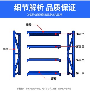 仓储货架多层置物架快递仓库重型货物展示架家用超市多功能铁架子