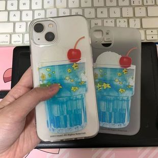 适用于苹果14Promax手机壳iPhone12mini夏日xs水果冰块xr清凉7plus葡萄冰激凌8p西瓜x香蕉13柠檬11透明新款套