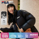 FILA 斐乐官方情侣款羽绒服2023冬短款宽松保暖加厚外套男女