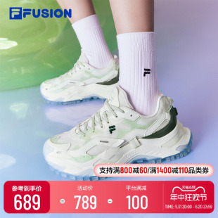 FILA FUSION斐乐女鞋老爹鞋2024夏季新款硬糖鞋跑步鞋休闲鞋厚底