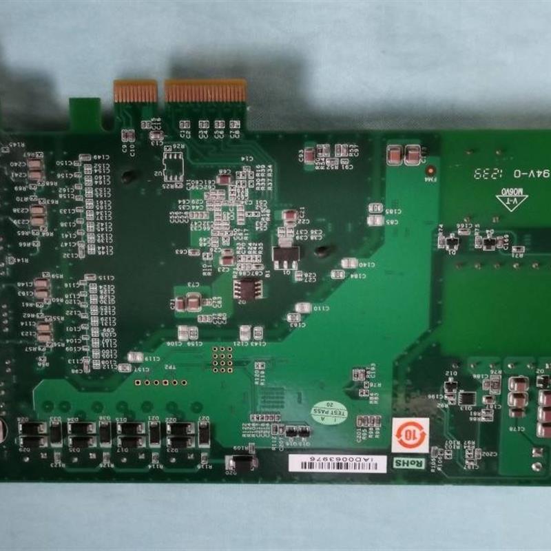 95成研华PCIe-1674PC 工业相机图像采集卡 PCIe PoE 4口网卡询