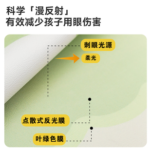 绿色家用书桌垫写字台桌垫儿童学生书桌桌布学习专用课桌桌面垫皮