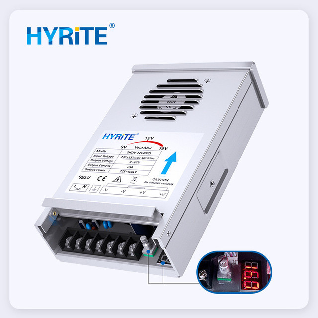 防雨led电源调压12v24v400w驱动变压器户外灯箱亮化300w工程电源