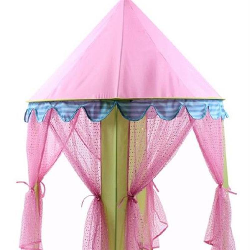 Childrens Tent Indoor Folding Large Pink Princess House