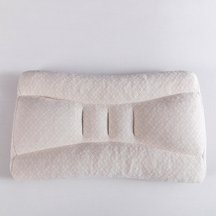 新款彩棉可水洗五分区枕头 PE/TPE空心管枕芯 软管颗粒填充枕头