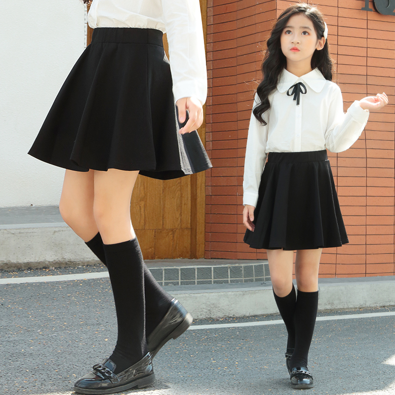 女童半身裙春秋2021新款百褶裙儿童洋气夏季短裙女孩学院风裙子潮