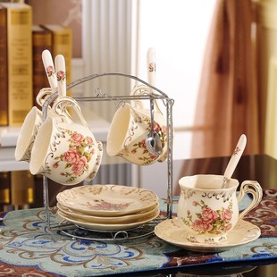 欧式茶具一套法式下午茶茶具套装别致女士精致网红拍照咖啡杯碟