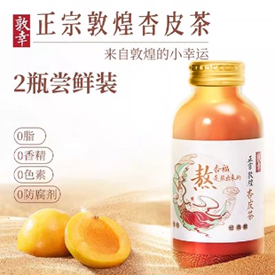 敦幸杏皮茶网红植物饮料0脂0添加风味果汁甘肃特产310ml*2尝鲜装