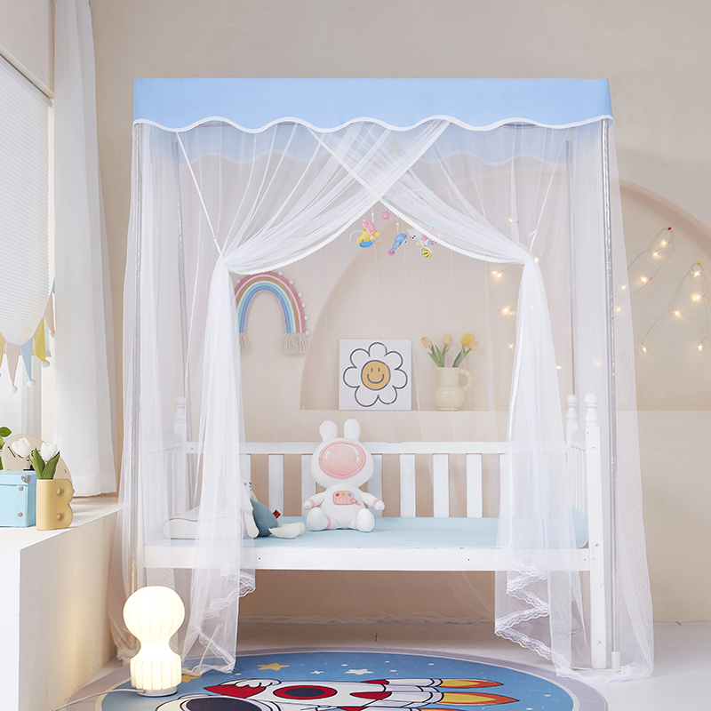 定制儿童蚊帐家用拼接床婴幼儿园可爱