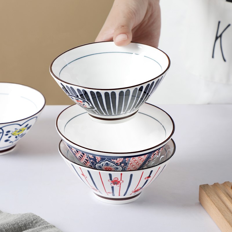 特别好看的碗高级6只家用套装2022年新款吃饭的ins日式陶瓷餐具高