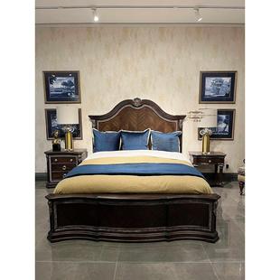 法式复古实木床新古典art筑源雕花卧室家具美式轻奢1.8米双人大床