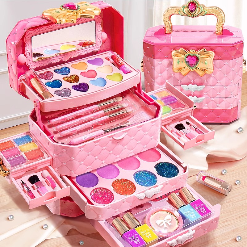 儿童化妆品玩具套装无毒小女孩的生日礼物女童公主专用彩妆盒全套