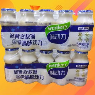 新货均瑶味动力小瓶乳酸菌饮料100ml*10瓶儿童早餐正品原味饮品